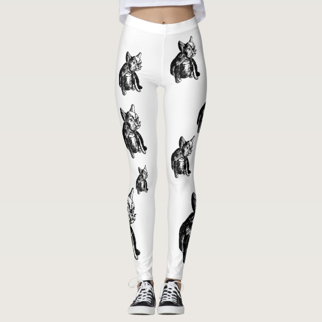 Bulldog French Buldog Puppy  Dog Leggings (Front)
