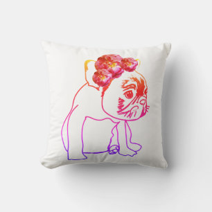 Bulldog French Buldog Puppy Sweet Dog Cushion
