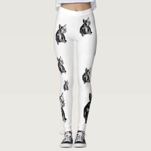 Bulldog French Buldog Puppy Sweet Dog Leggings, M Leggings