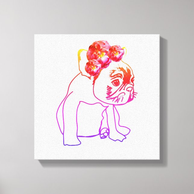 Bulldog French Buldog Puppy Sweet Dog Single print (Front)