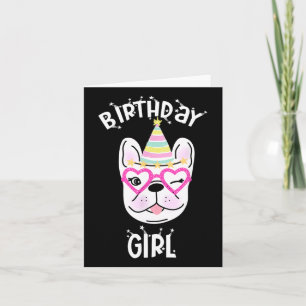 Bulldog Frenchie Celebration Party Theme  Card
