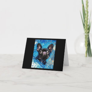 Bulldog Frenchie   Cute Baby Bulldog Lovers Gifts Card