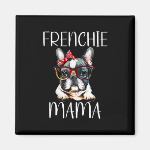 Bulldog Frenchie Mama Watercolor Dog Mother's Day Magnet