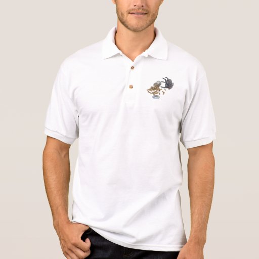 Image of Bulldog Frenchie Naughty Dog with Cookies Polo Shirt
