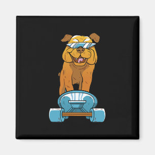 Bulldog Fun Skateboarding French Bulldog Puppy Gif Magnet