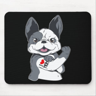 Bulldog Funny I Love Mum Tattoo Mouse Mat