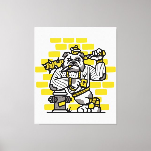 Bulldog Gang Canvas Print (Front)