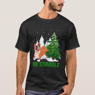 Bulldog German Shepherd Christmas Or Xmas The Str T-Shirt