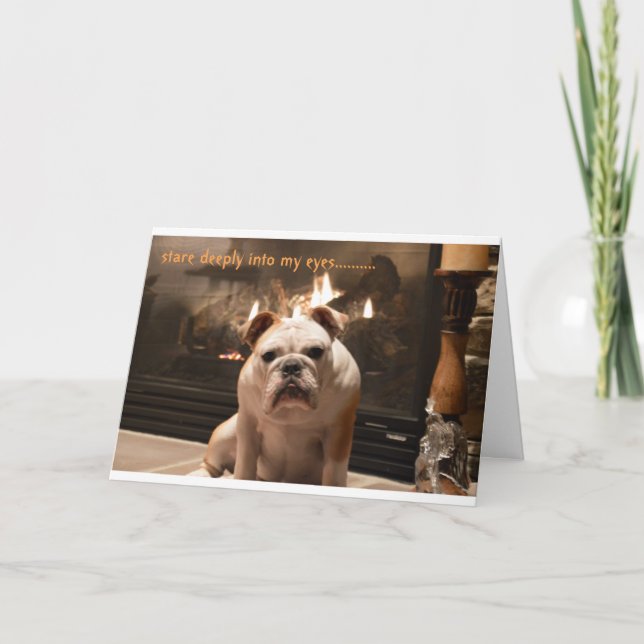 Bulldog Get Well Card (Front)