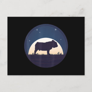 Bulldog Gift   English Bulldog Lover Gift Holiday Postcard