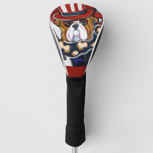Bulldog            golf head cover (Front)