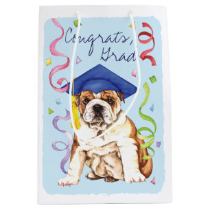 Bulldog Graduate Medium Gift Bag