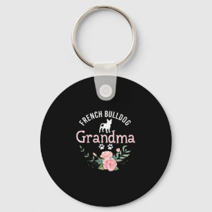 Bulldog Grandma Gifts Cute Dog Lover Christmas Key Ring
