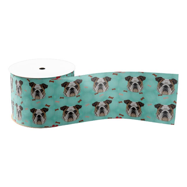 Bulldog Grosgrain Ribbon (Spool)