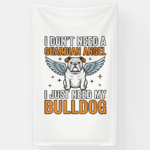 Bulldog Guardian Angel Vintage Dog Lover Shirt Des Banner