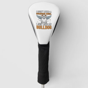 Bulldog Guardian Angel Vintage Dog Lover Shirt Des Golf Head Cover