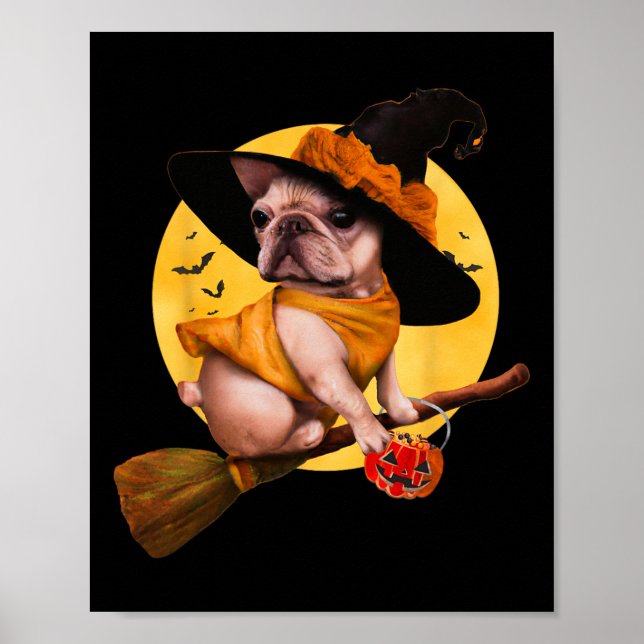 Bulldog Halloween Costume Men Women Kids Dog 1  Poster (Front)
