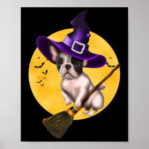 Bulldog Halloween Costume Men Women Kids Dog  Poster