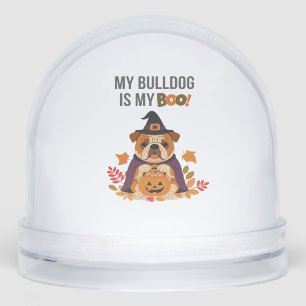 Bulldog Halloween Costume  My Bulldog is My Boo Do Snowglobe