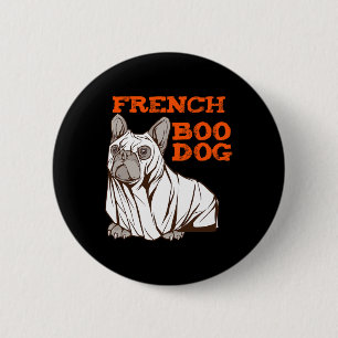 Bulldog Halloween Fun Halloween Costume Boo Dog  6 Cm Round Badge