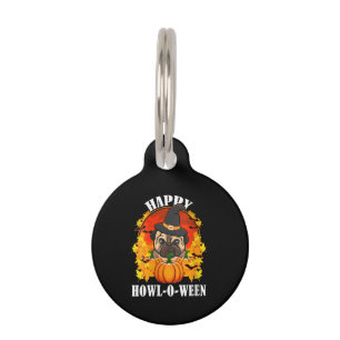 Bulldog Halloween Gift Idea For Dog Lovers Pet Tag