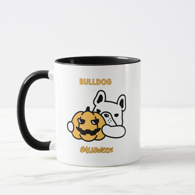 Bulldog HALLOWEEN Mug (Left)