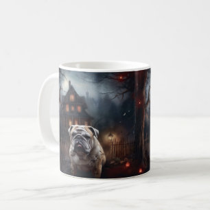 Bulldog Halloween Scary  Coffee Mug