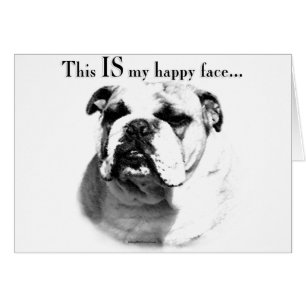 Bulldog Happy Face