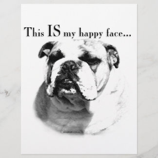 Bulldog Happy Face