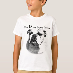 Bulldog Happy Face T-Shirt