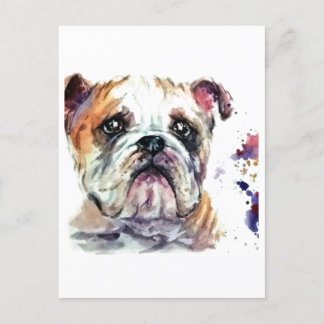Bulldog Holiday Postcard
