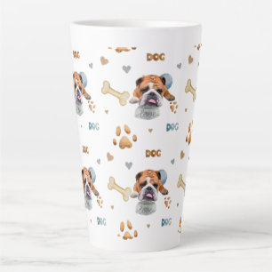 Bulldog,illustration T-Shirt Trucker Hat Button Ke Latte Mug