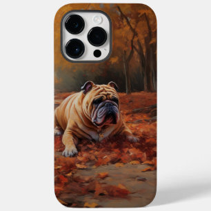 Bulldog in Autumn Leaves Fall Inspire  Case-Mate iPhone 14 Pro Max Case