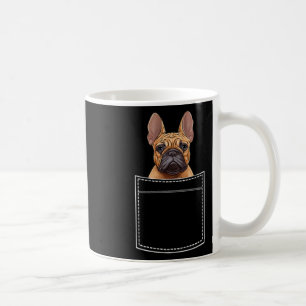 Bulldog In Breast Pocket Frenchie Pocket Coffee Mug
