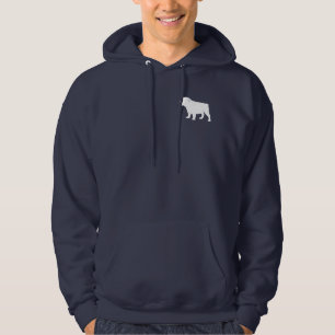 Bulldog in Silhouette Hoodie