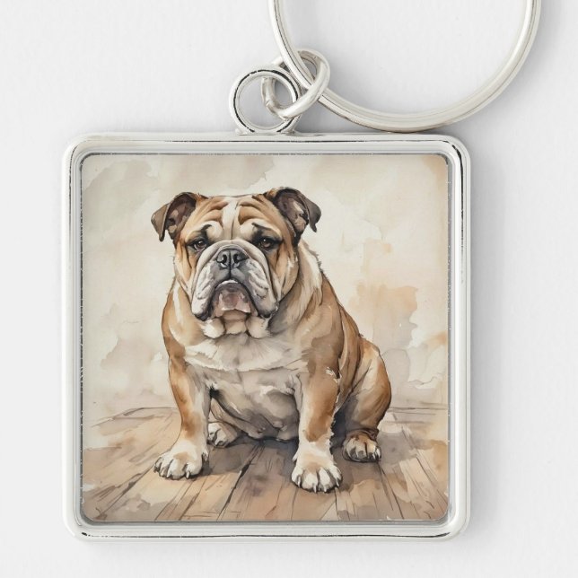 Bulldog Key Ring (Front)