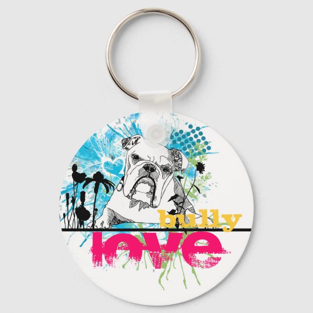 Bulldog Key Ring (Front)