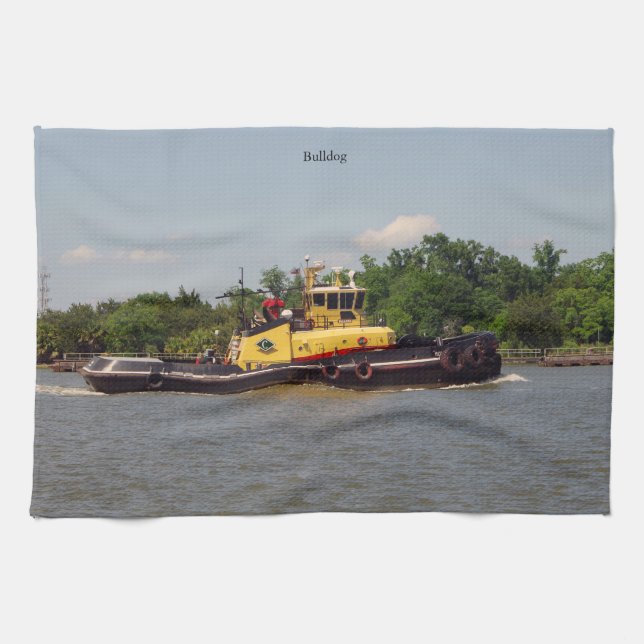 Bulldog kitchen towel (Horizontal)