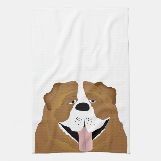 Bulldog Kitchen Towel (Vertical)
