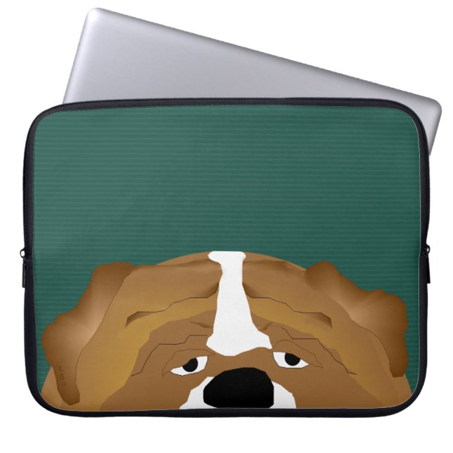 Bulldog Laptop Sleeve (Front)