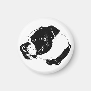 Bulldog Lick Fridge Magnet