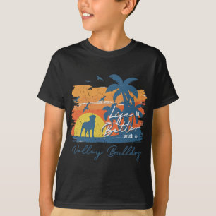 Bulldog Life Is Better Vintage Sunset T-Shirt
