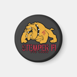 Bulldog Logo Magnet