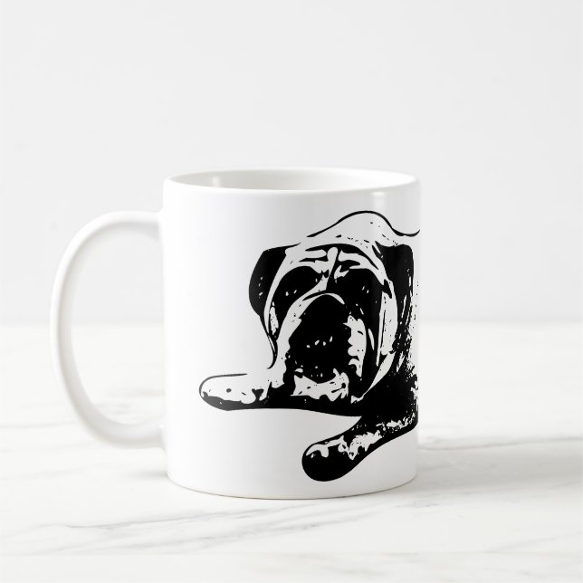 Bulldog Lounge Mood Coffee Mug (Left)