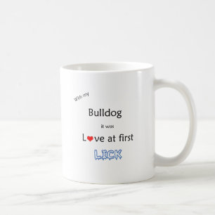 Bulldog Love at First Lick Coffee Mug