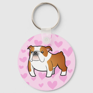 Bulldog Love Key Ring