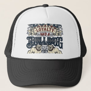 Bulldog Love Shirt Vintage Engraving Dog Quote Des Trucker Hat