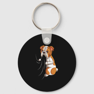 Bulldog Lover Bully Dog Girls Women Kids 1 Key Ring