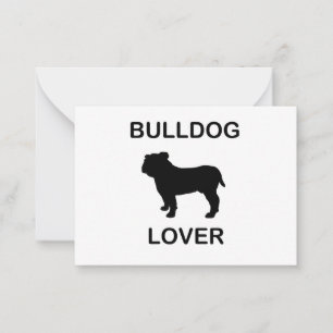 bulldog lover card