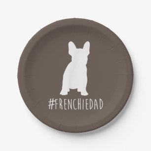 Bulldog Lover   Frenchie Dad French Bulldog Dad Paper Plate